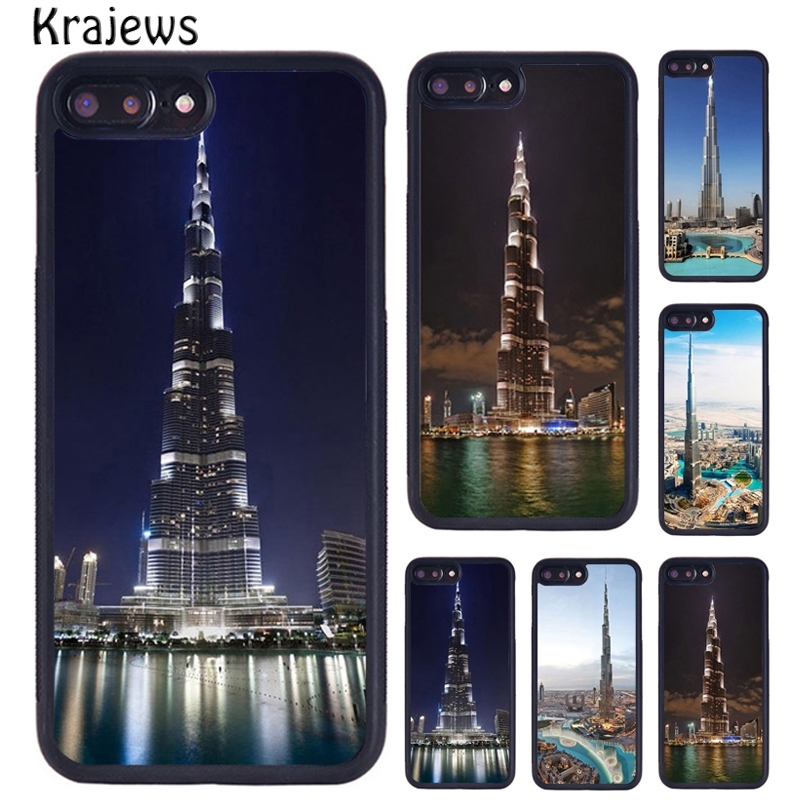 Phone Cases Dubai - クライジュース ドバイ ブルジュ・ハリファ タワー ビルディング柄 iPhoneケース