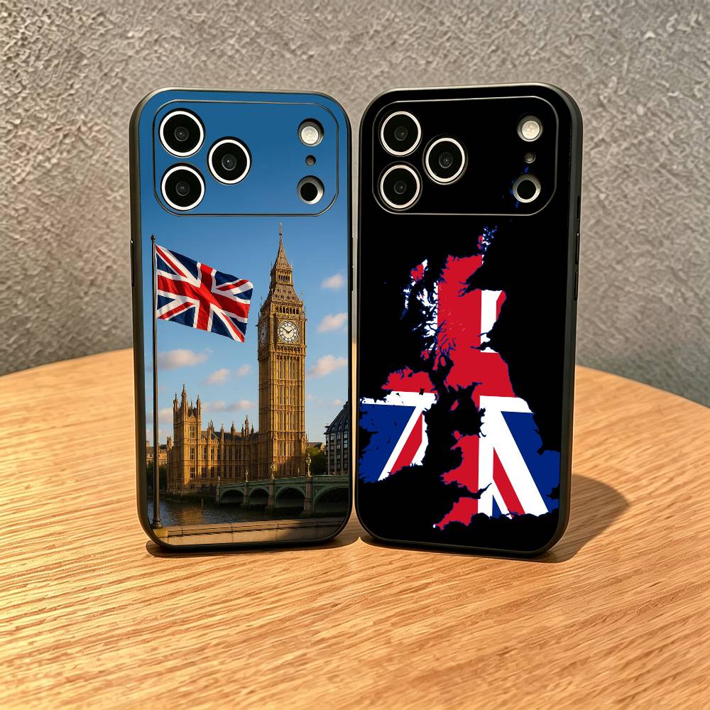 Phone Cases Vape - イギリス国旗柄スマホケース iPhone 17,16,15,14,13,12,11 Plus,Pro,Max,XS対応 シリコン製ソフトカバー