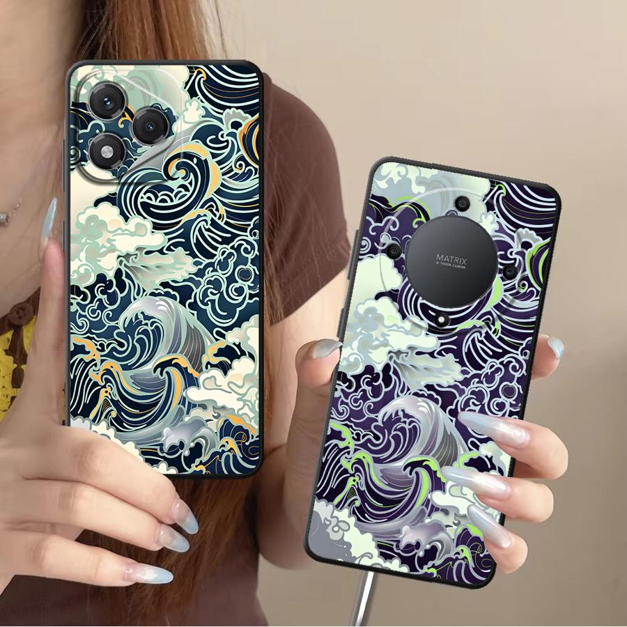 Phone Cases Honor - ウェーブアート Funda 電話カバーケース Honor 8X X6
