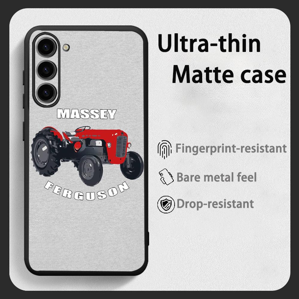 Phone Cases For Samsung - マッセイファーガソントラクターファッションクールな電話ケースサムスンギャラクシーS26 S25 S24 S23 S22 S21プラスウルトラフォールドAソフトブラック用