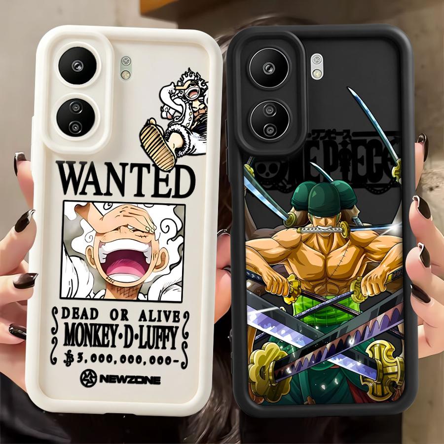 Phone Cases One Piece - アニメワンピースゾロルフィ電話カバーケース Xiaomi Redmi 9C 9T 10A