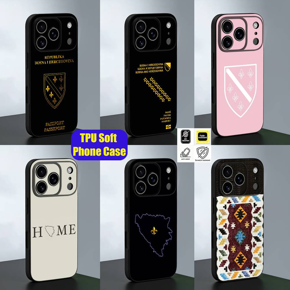 Phone Cases Vape - ボスニア・ヘルツェゴビナのパスポートモチーフカーペットフラッグ電話ケース iPhone 15,16,17,13,14,11,12,Pro,Max,Plus,E,Air,Mini カスタムブラック