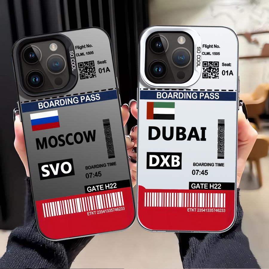Phone Cases Dubai - ホットエア ドバイ モスクワ ラベル スマホケース iPhone