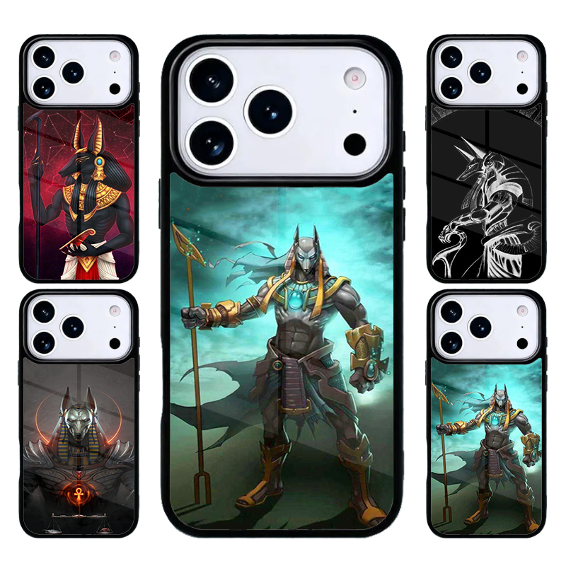 Phone Cases Egypt - エジプトの神ホルスとアヌビスのiPhoneケース（iPhone 17 Air、16、15、14、13、12、11 Pro Max Plus対応）