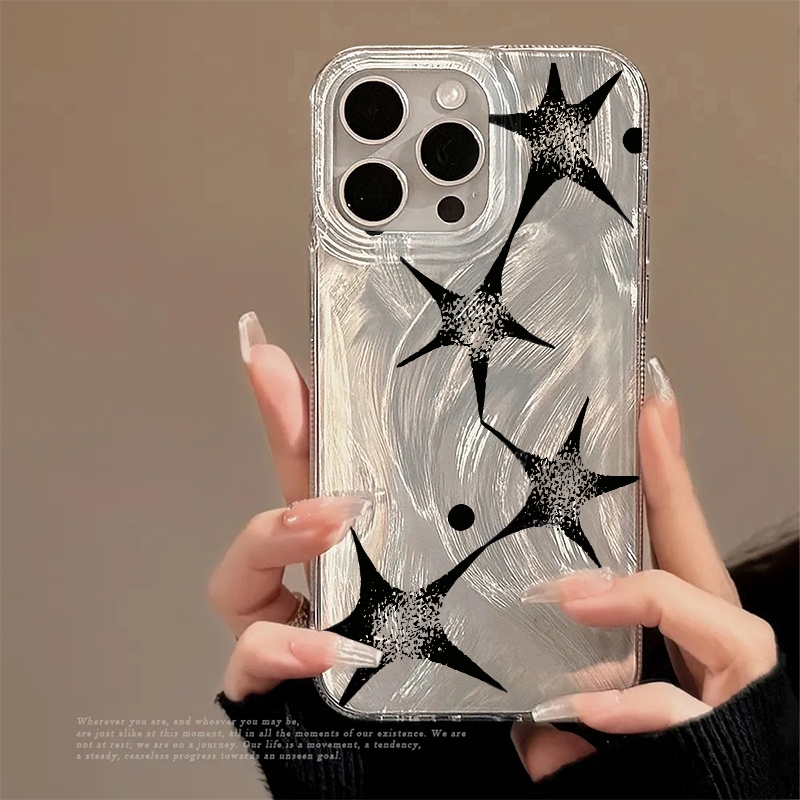 Phone Cases Trendy - 輝く星柄のおしゃれなスマホケース iPhone 17 16 Pro Max