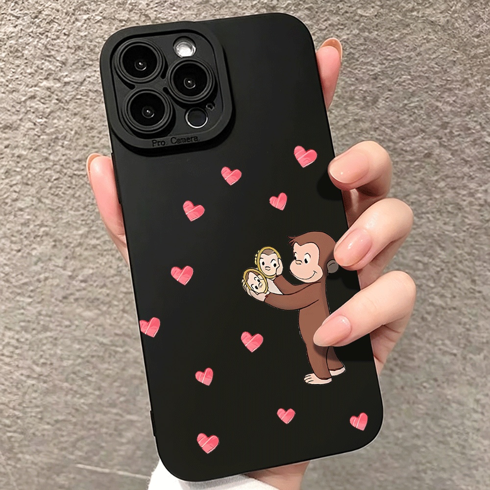 Phone Cases Pink - モンキーピンクハートスマホケース Samsung Galaxy S26 S25 S23