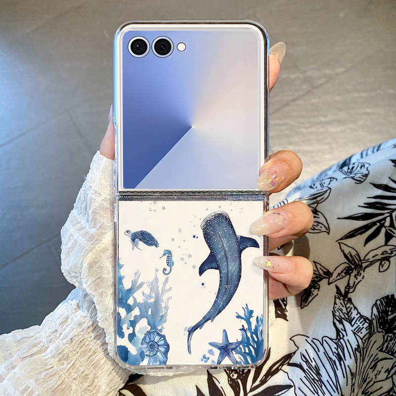 Phone Cases Z Fold 4 - クジラ柄スマホケース Samsung Galaxy Z Flip7 FE