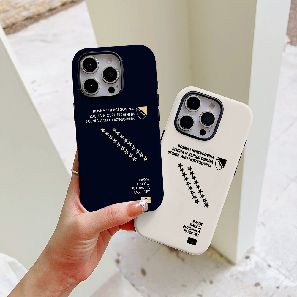 Phone Cases Vape - ボスニア・ヘルツェゴビナ パスポート柄 iPhone 17 16 15