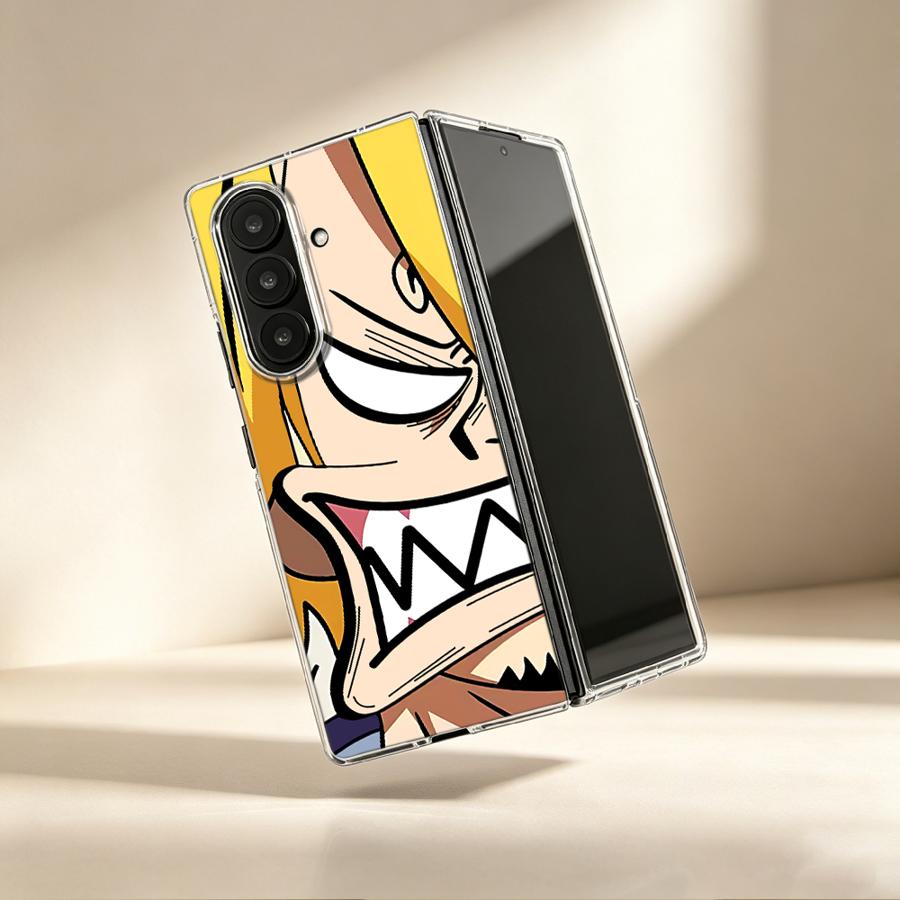 Phone Cases Z Fold 4 - 怒ったサンジアニメケース Samsung Galaxy ZFold6 ZFold7 ZFold3