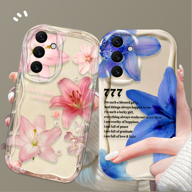 美しいピンクのユリ柄スマホケース Samsung Galax - Phone Cases Pink のレビューと価格
