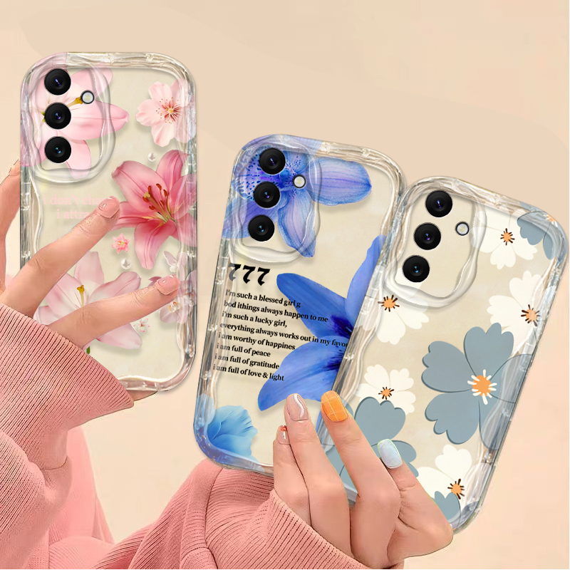 美しいピンクのユリ柄スマホケース Samsung Galax - Phone Cases Pink のレビューと価格