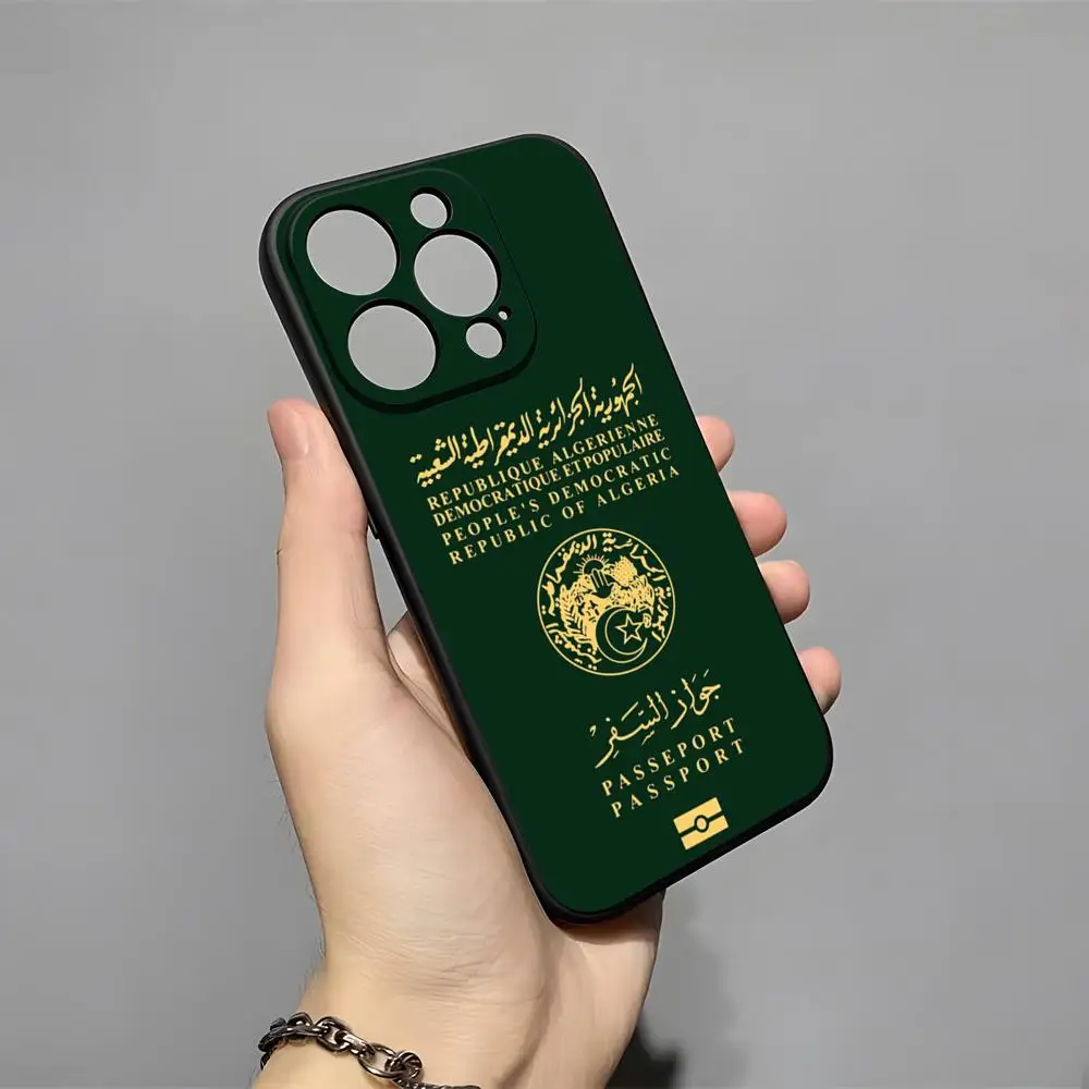 アルジェリア地図旗柄パスポート風スマホケース iPhone  - Phone Cases Vape のレビューと価格