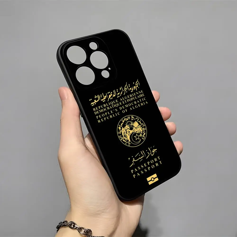 アルジェリア地図旗柄パスポート風スマホケース iPhone  - Phone Cases Vape のレビューと価格