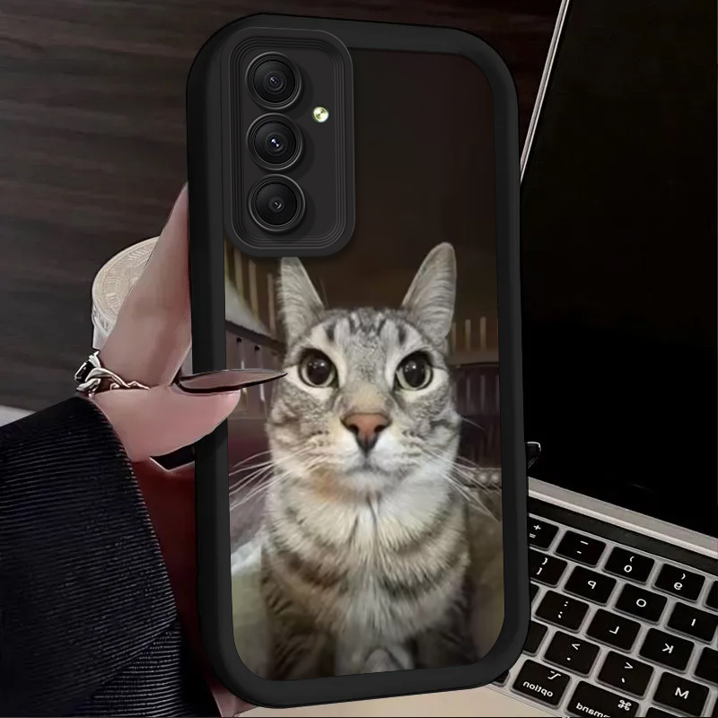 流行の猫が喫煙しているデザインのスマホケース Samsung - Phone Cases Trendy のレビューと価格