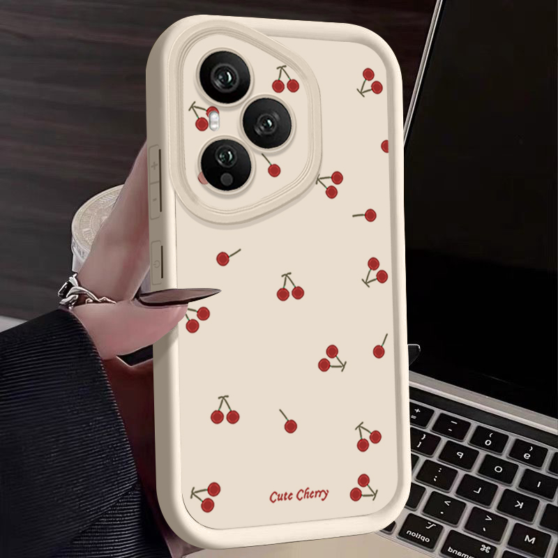 ミニレッドチェリープリントソフトTPUスマホケース Hono - Phone Cases Honor のレビューと価格