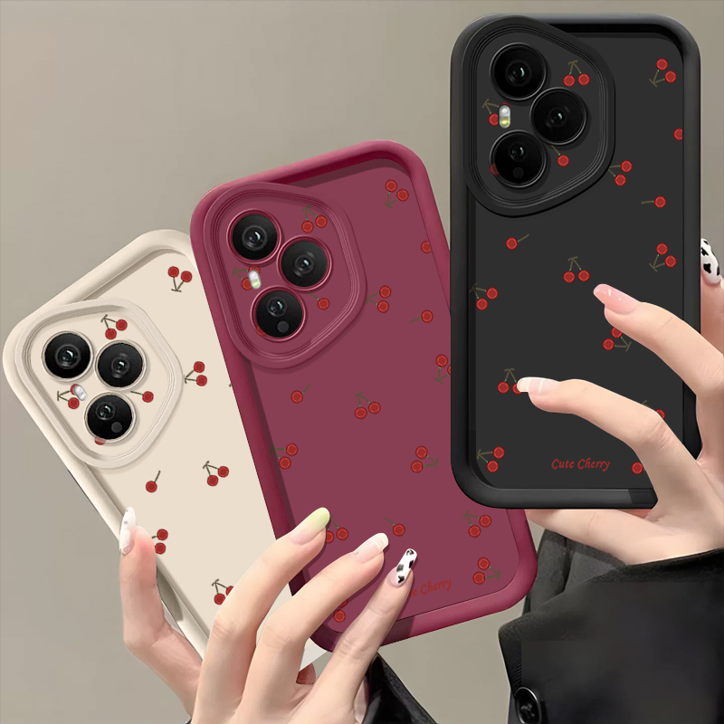 ミニレッドチェリープリントソフトTPUスマホケース Hono - Phone Cases Honor のレビューと価格