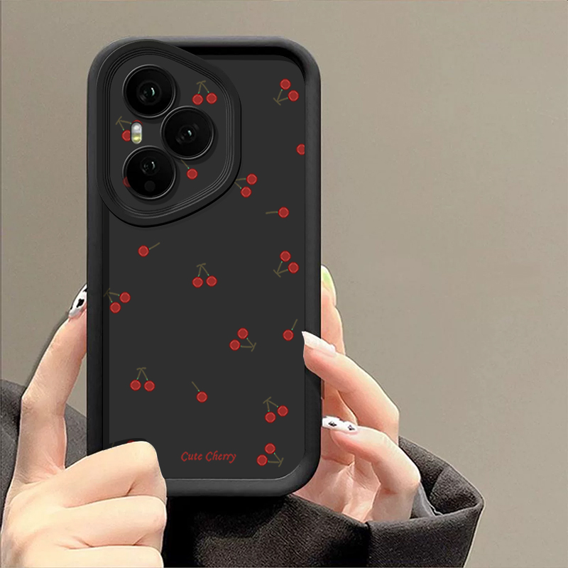 ミニレッドチェリープリントソフトTPUスマホケース Hono - Phone Cases Honor のレビューと価格