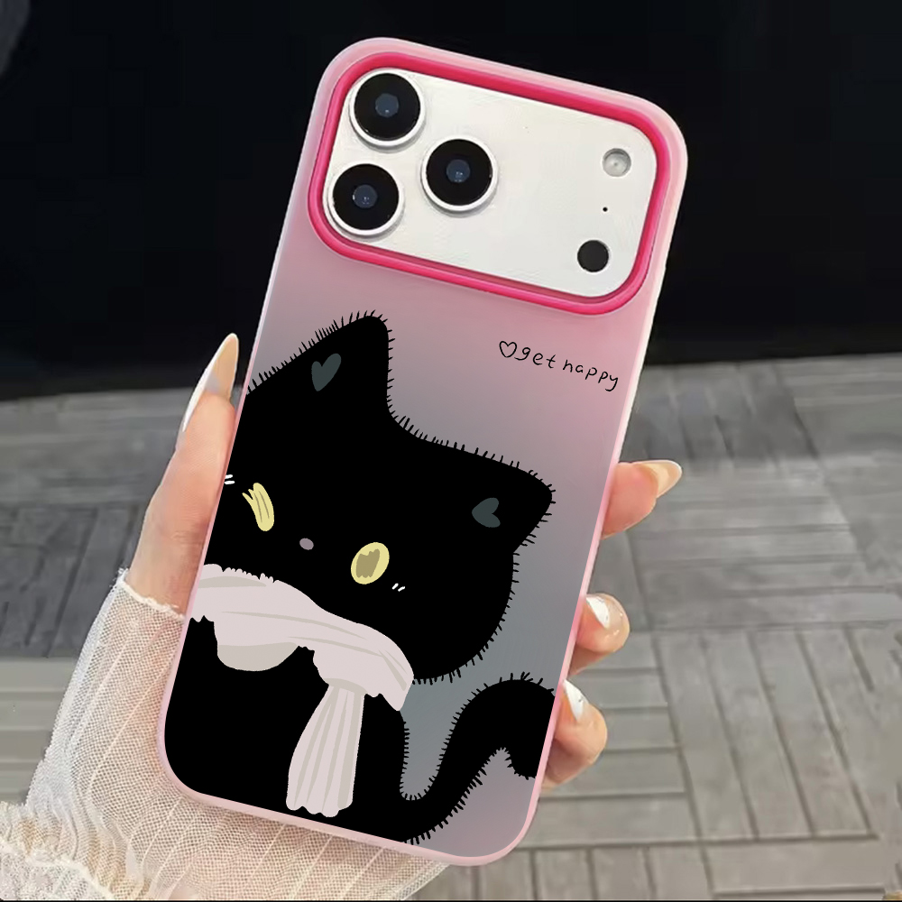 INSカップル黒白猫キャンディーカラー携帯電話ケースXiao - Phone Cases Store のレビューと価格