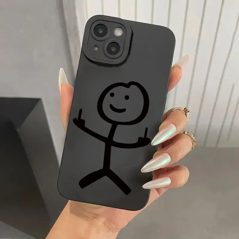 かわいい漫画マッチマン柄マットシリコン製スマホケース iPh - Phone Cases Store のレビューと価格