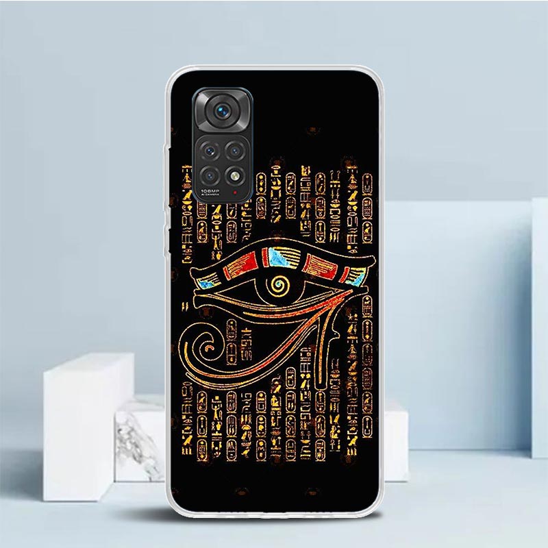 ホルスの聖眼 エジプトフレスコ画風スマホケース Xiaomi - Phone Cases Egypt のレビューと価格