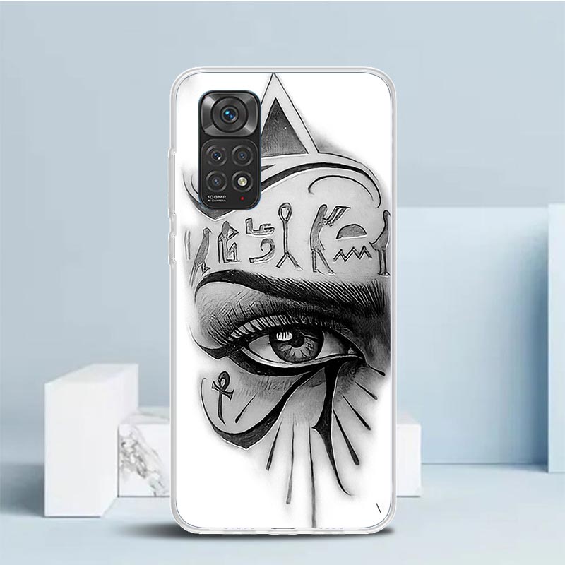 ホルスの聖眼 エジプトフレスコ画風スマホケース Xiaomi - Phone Cases Egypt のレビューと価格