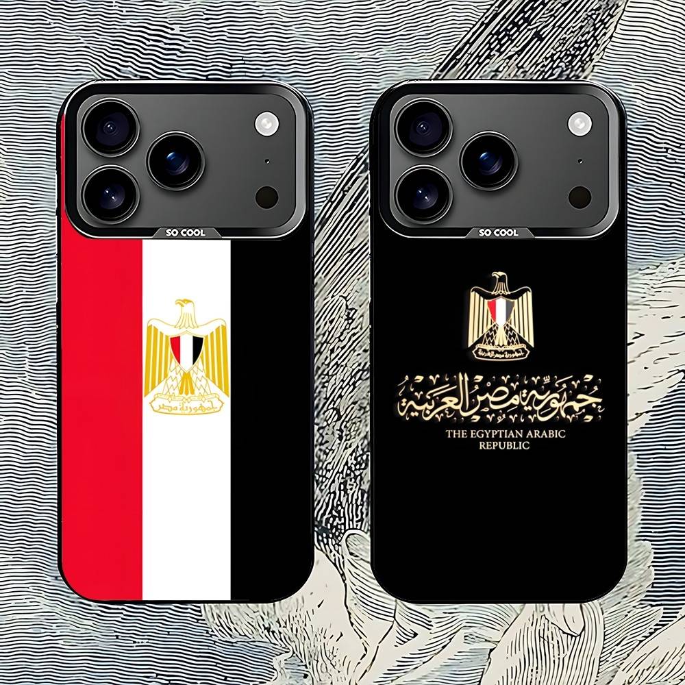 E-エジプト国旗アート ブラックフォンケース iPhone  - Phone Cases Egypt のレビューと価格