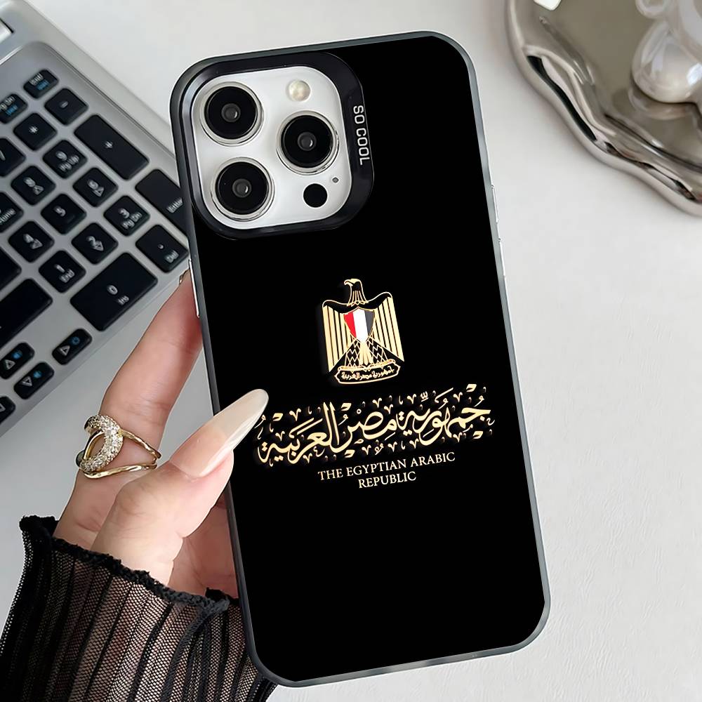 E-エジプト国旗アート ブラックフォンケース iPhone  - Phone Cases Egypt のレビューと価格