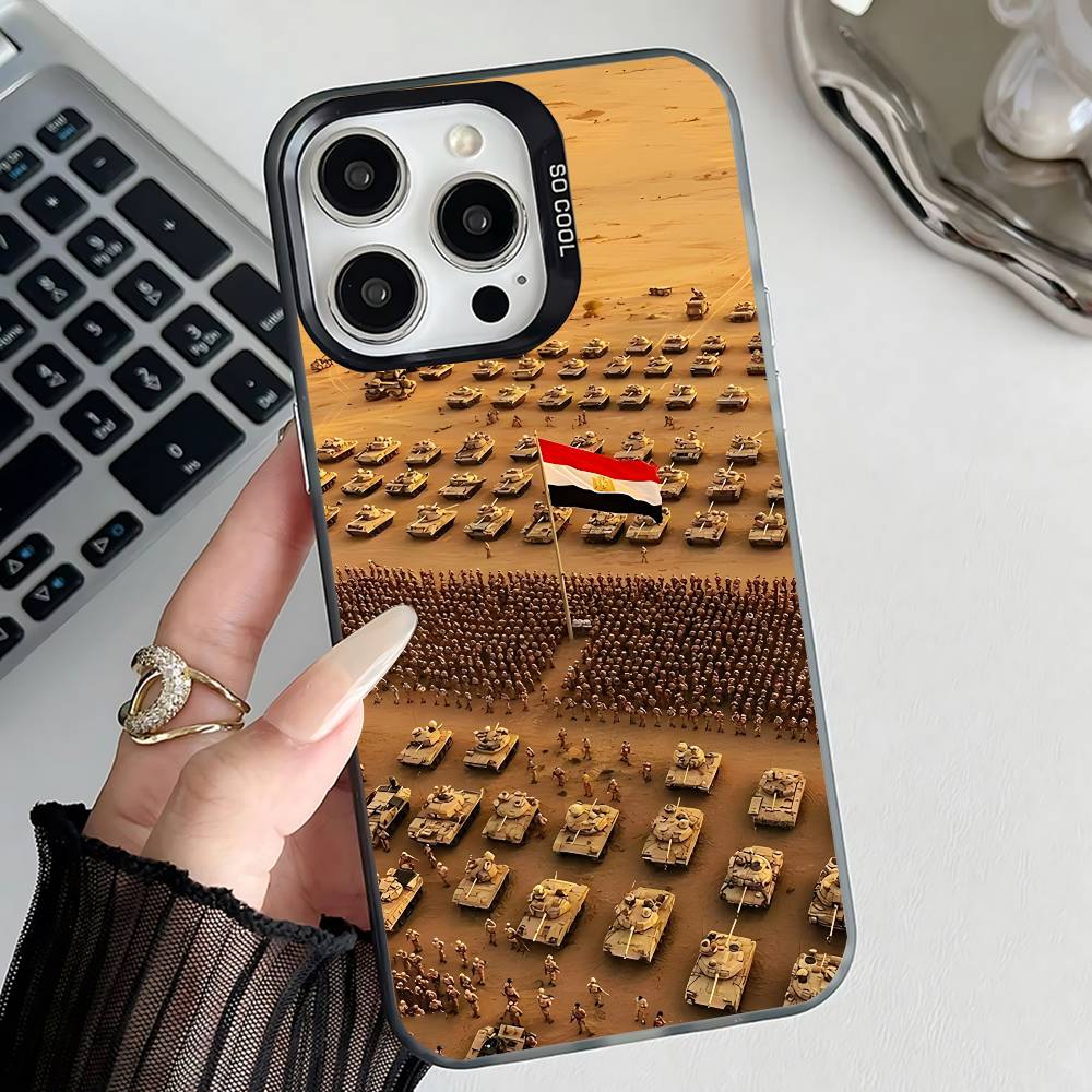 E-エジプト国旗アート ブラックフォンケース iPhone  - Phone Cases Egypt のレビューと価格