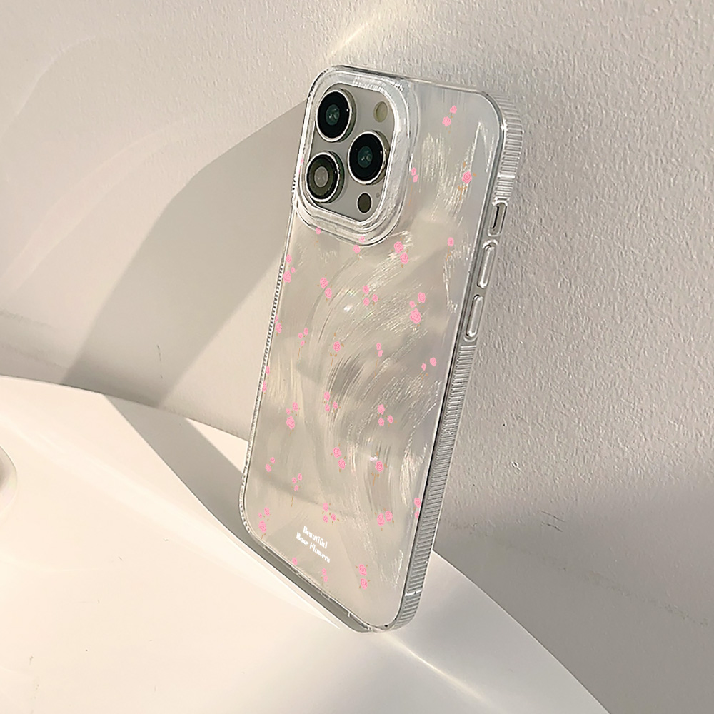 シンプルなピンクの花柄スマホケース Samsung Gala - Phone Cases Pink のレビューと価格