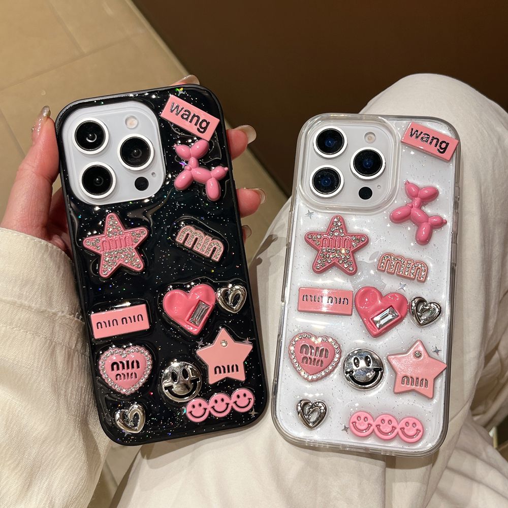 かわいい 3D ラブハート Y2K スタースパイシーガール電 - Phone Cases Dior のレビューと価格