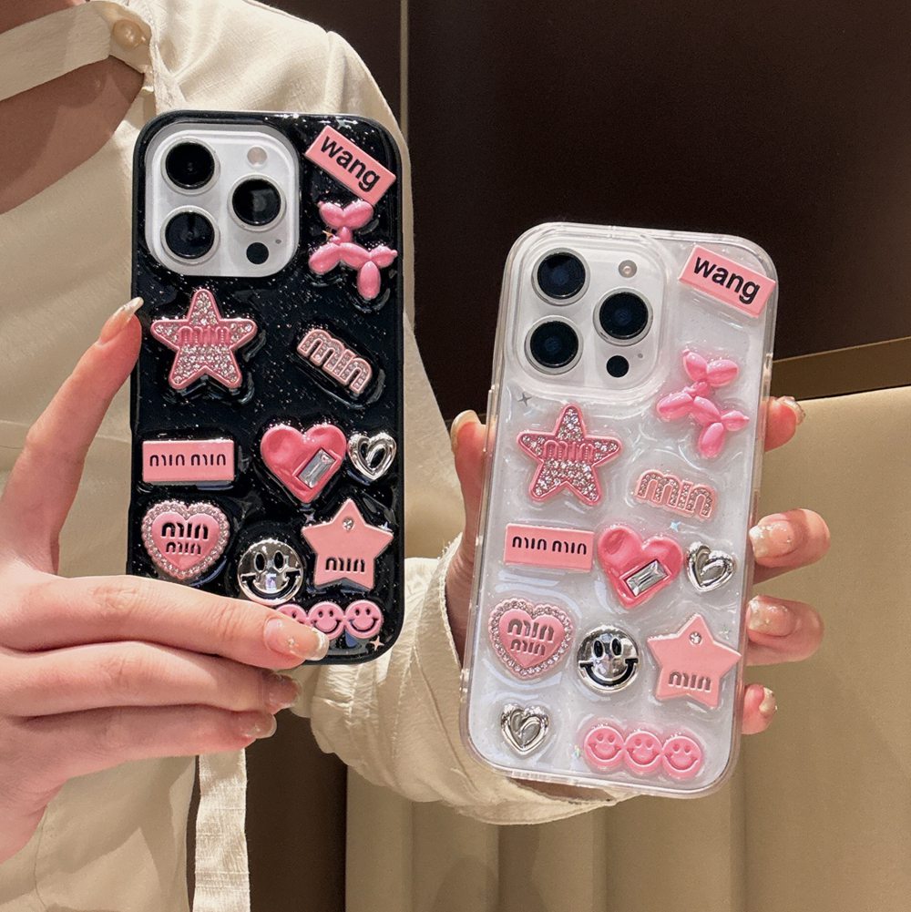 かわいい 3D ラブハート Y2K スタースパイシーガール電 - Phone Cases Dior のレビューと価格