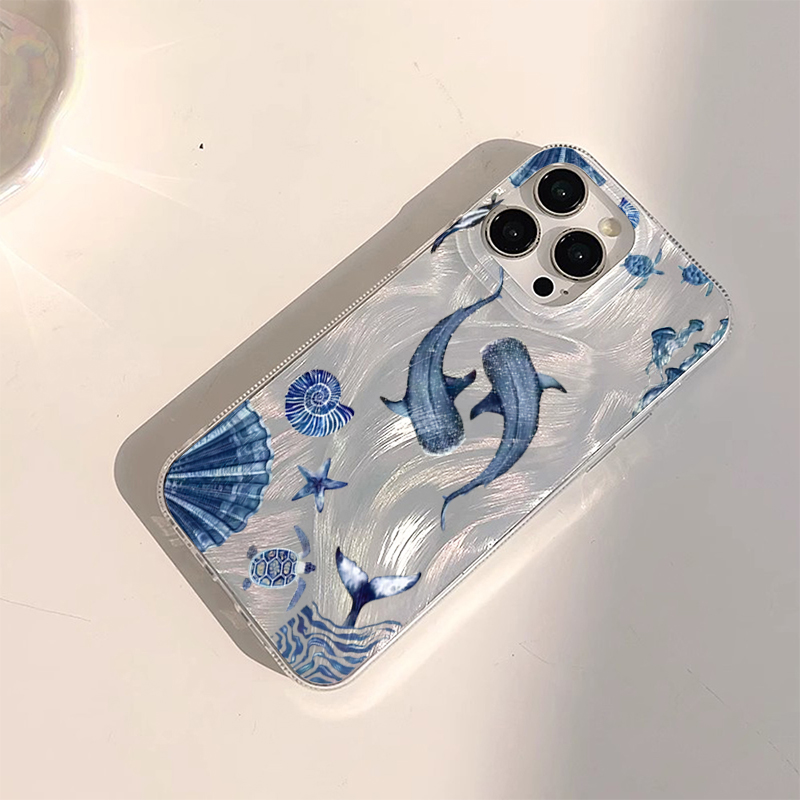 海洋動物クジラとカメのトレンドデザインスマホケース Sams - Phone Cases Trendy のレビューと価格