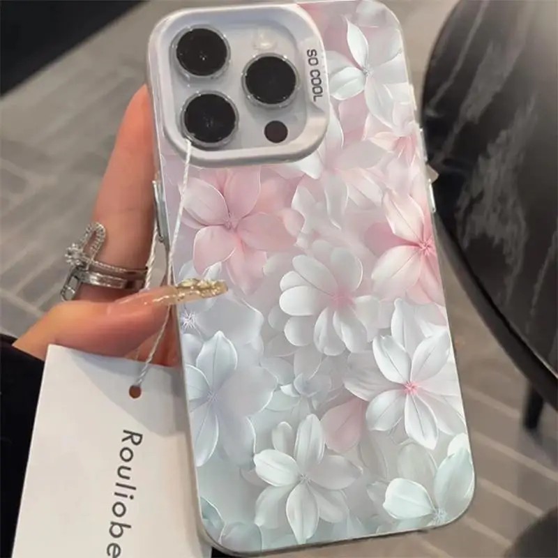 ピンクの花柄ケース iPhone 15Pro 17 16 1 - Phone Cases Pink のレビューと価格