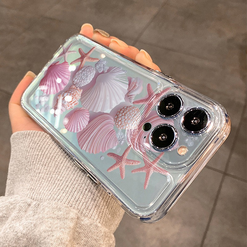 トレンドのピンク貝殻風スマホケース iPhone 17 18 - Phone Cases Trendy のレビューと価格