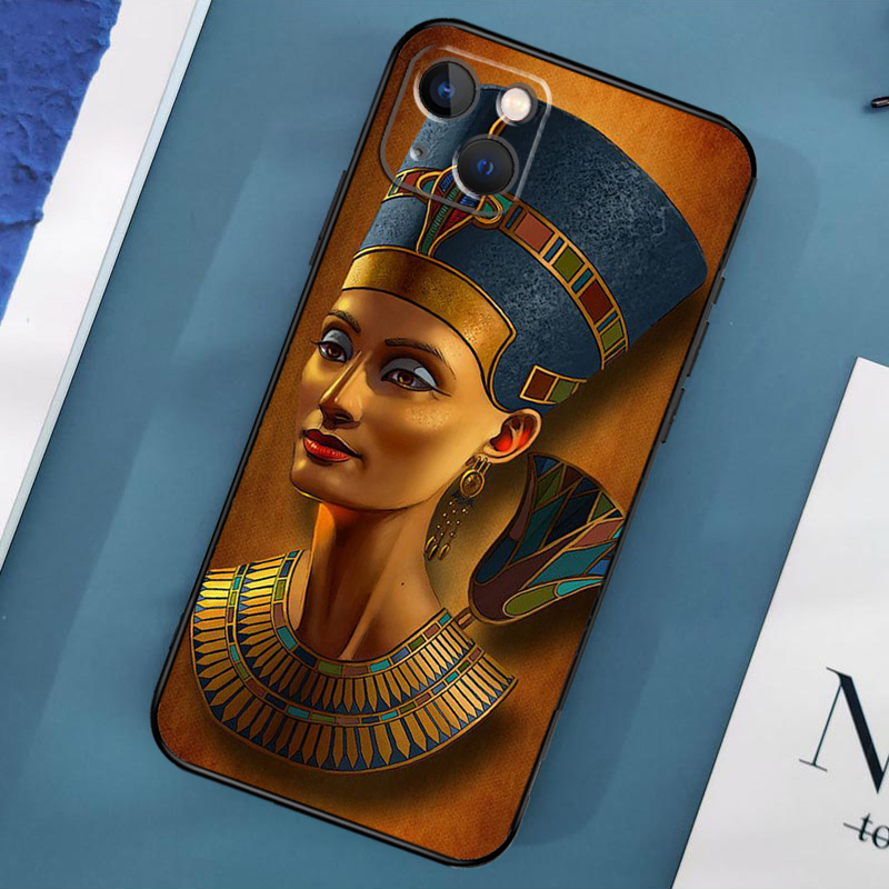 エジプト ネフェルティティ アヌビス アンク柄 iPhone - Phone Cases Egypt のレビューと価格