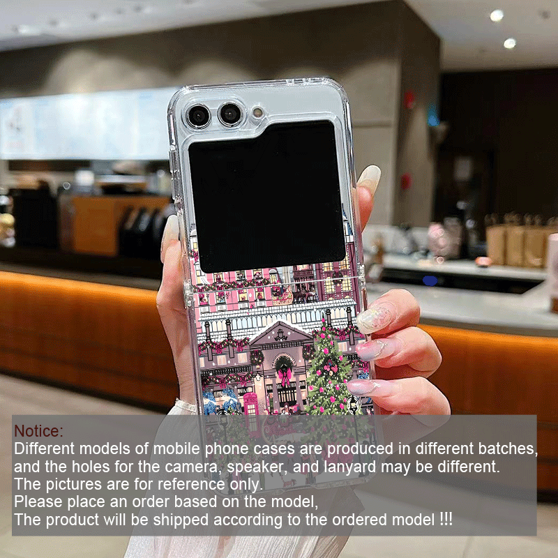 田舎の建物 雪景色 クリスマス クリア電話ケース Samsu - Phone Cases Z Fold 4 のレビューと価格