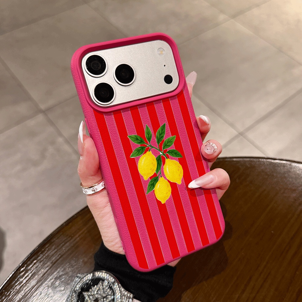 オレンジストライプレモン柄iPhoneケース iPhone  - Phone Cases Orange のレビューと価格