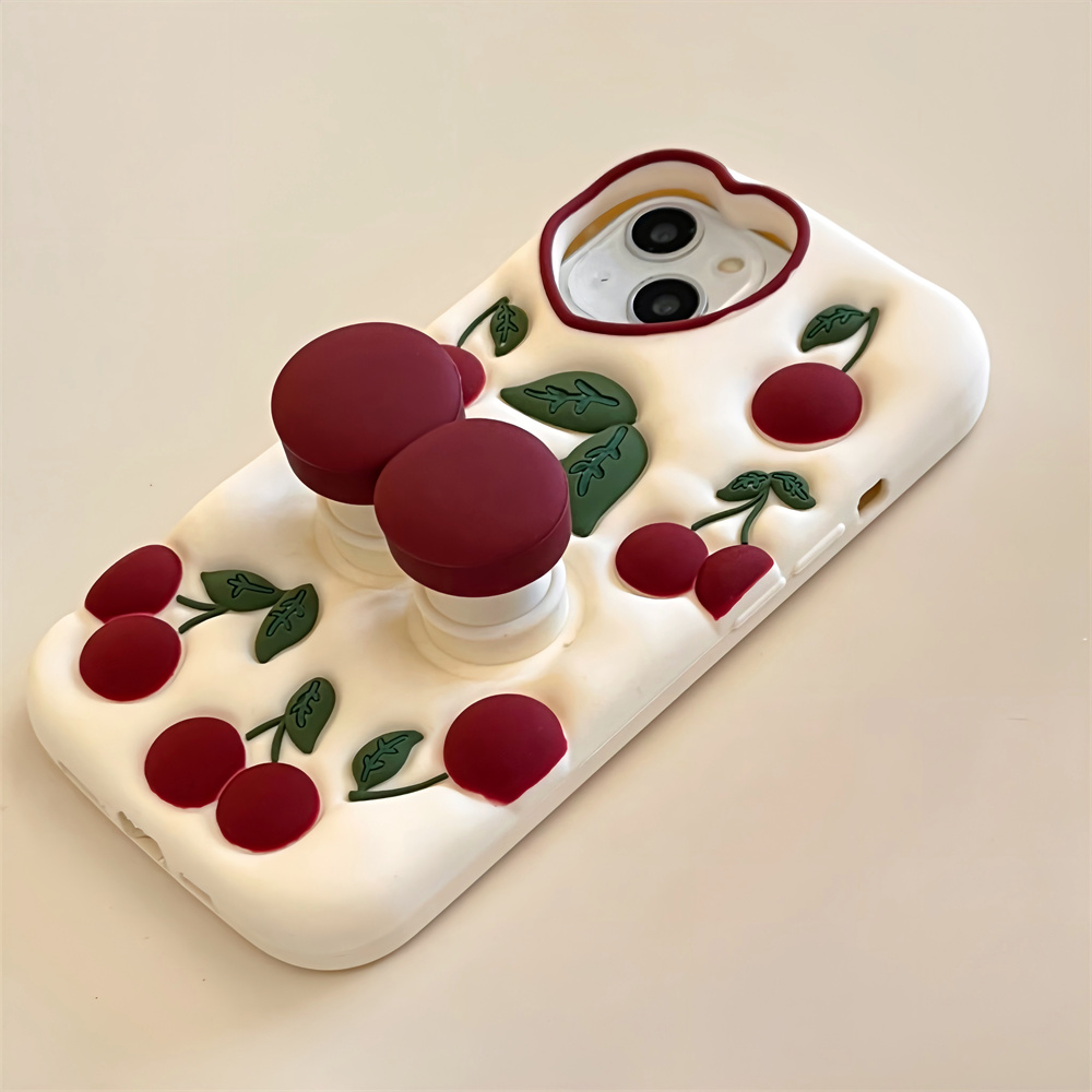 面白い漫画3Dチェリーキックスタンドケース iPhone 1 - Phone Cases Dior のレビューと価格