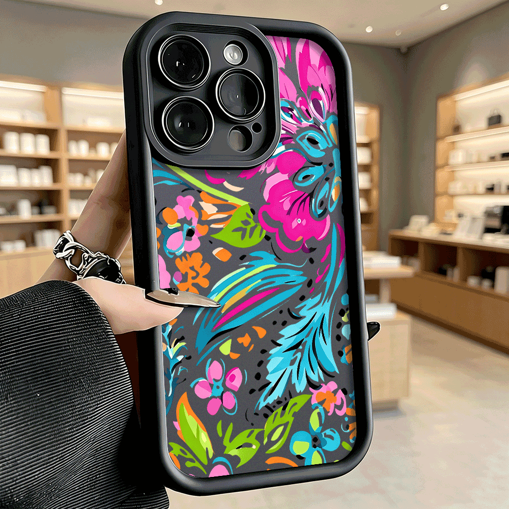 鮮やかなトロピカルフローラル柄の携帯電話ケース、落下防止保護 - Phone Cases Honor のレビューと価格