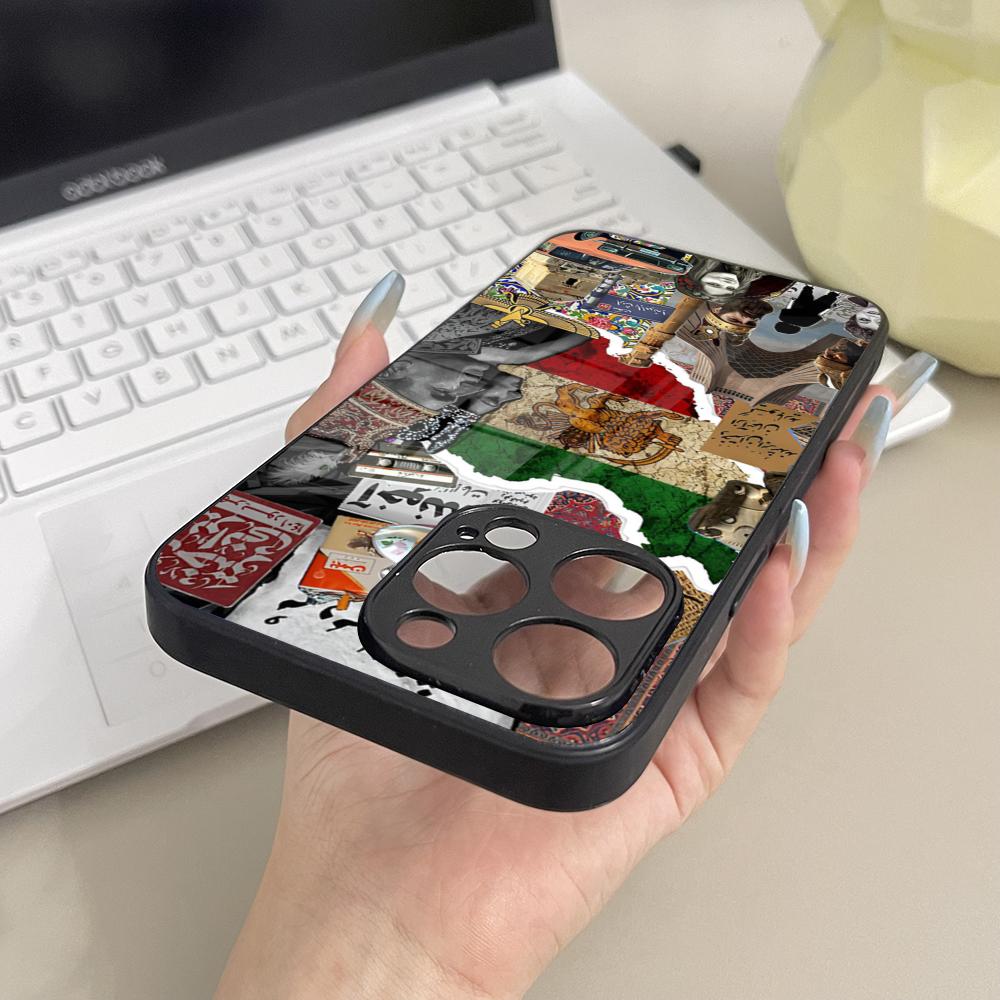 パレスチナ国旗マップパスポート電話ケースガラス製Samsun - Phone Cases Vape のレビューと価格