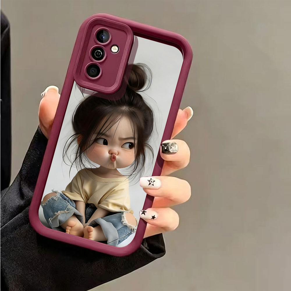 ミートボールヘッドガールシリコン耐衝撃スマホケース Sams - Phone Cases Girls のレビューと価格