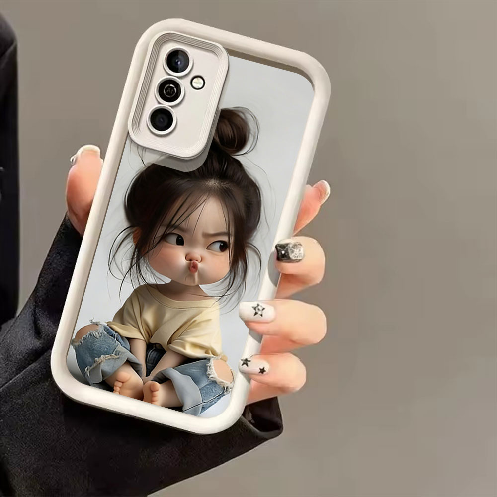 ミートボールヘッドガールシリコン耐衝撃スマホケース Sams - Phone Cases Girls のレビューと価格