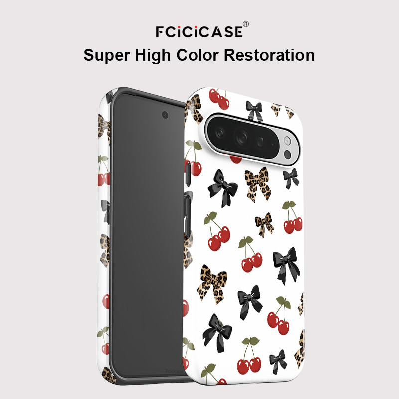 Fcicicase リボン結び チェリー柄 スマホケース G - Google Pixel 8A のレビューと価格