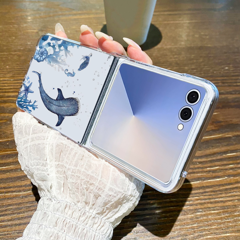 クジラ柄スマホケース Samsung Galaxy Z Fl - Phone Cases Z Fold 4 のレビューと価格