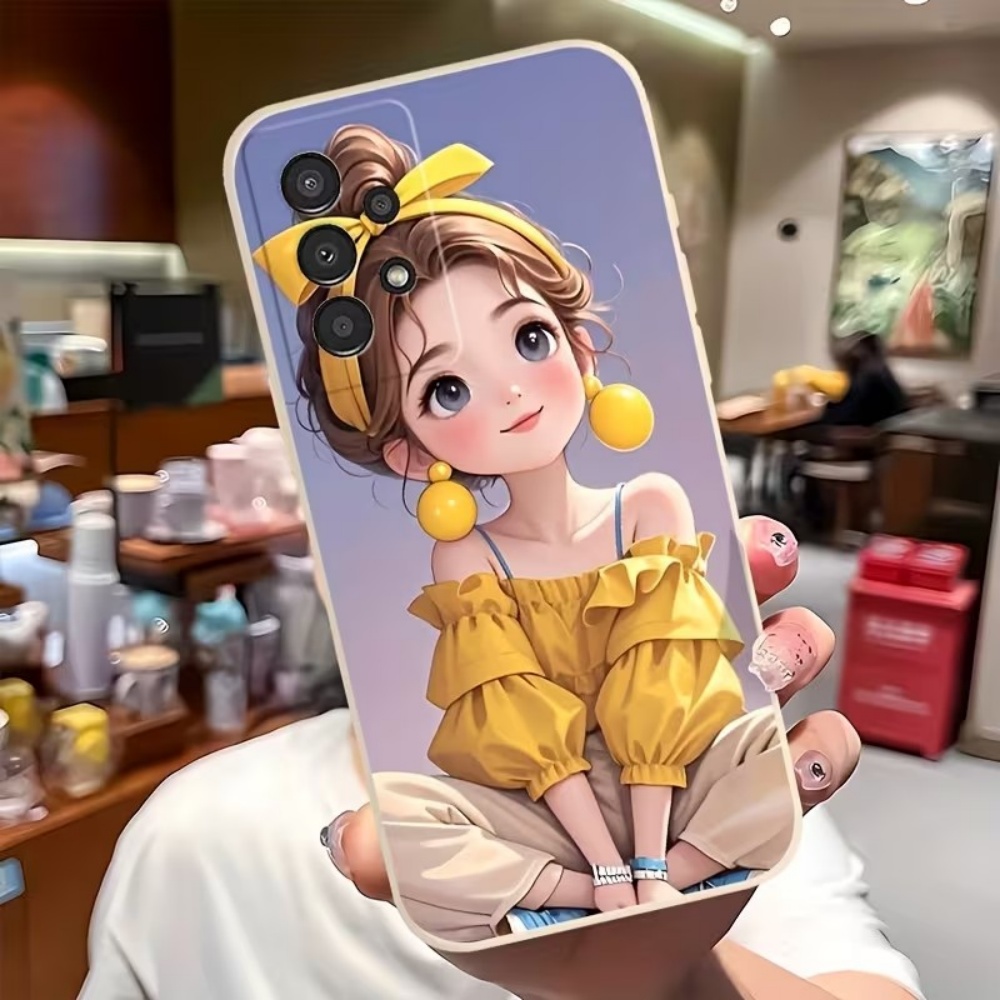 かわいい漫画の女の子柄デザインのスマホケース、Samsung - Phone Cases Girls のレビューと価格