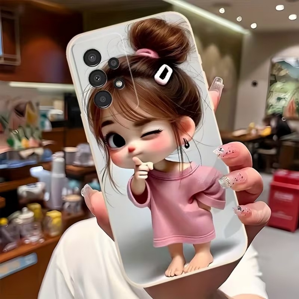 かわいい漫画の女の子柄デザインのスマホケース、Samsung - Phone Cases Girls のレビューと価格