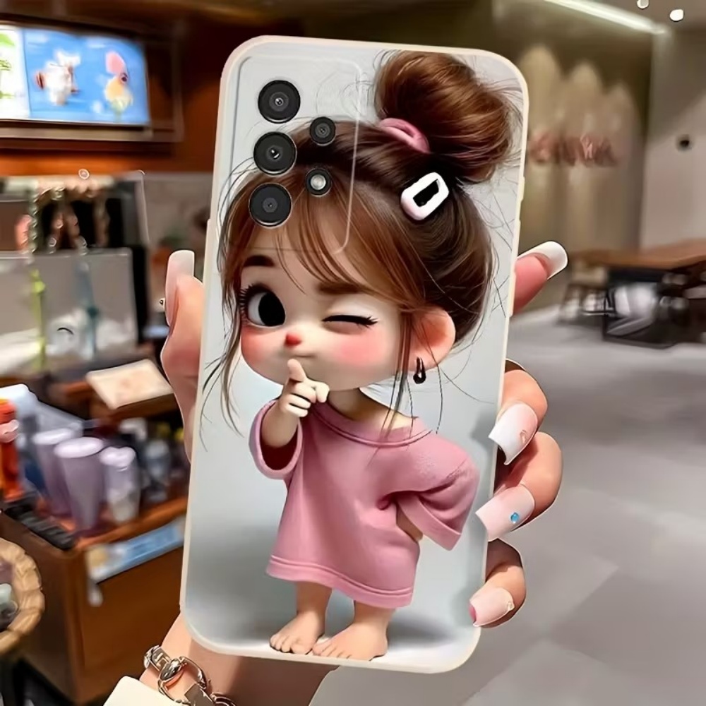 かわいい漫画の女の子柄デザインのスマホケース、Samsung - Phone Cases Girls のレビューと価格