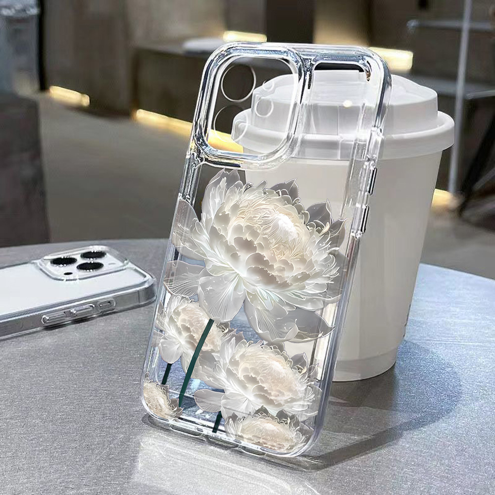 蓮の花柄透明スマホケース iPhone 17 13 16 P - Phone Cases Dior のレビューと価格