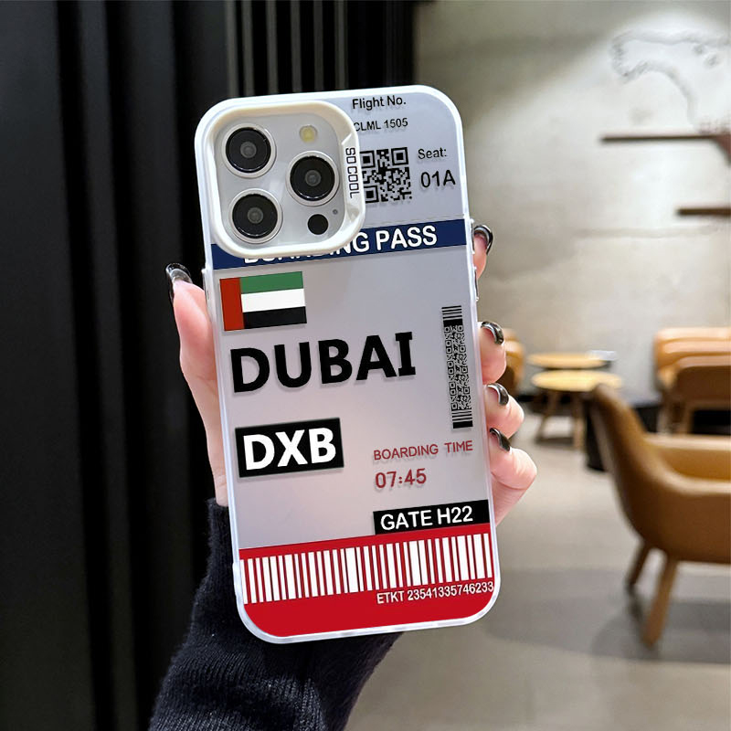 ドバイ搭乗券風スマホケース iPhone 16 15 14  - Phone Cases Dubai のレビューと価格
