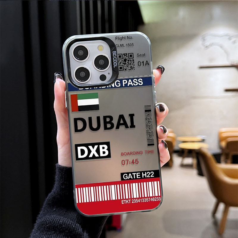 ドバイ搭乗券風スマホケース iPhone 16 15 14  - Phone Cases Dubai のレビューと価格